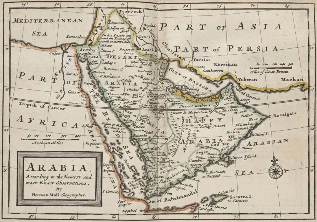 Kat jeyografik nan ansyen Arabi Saoudit