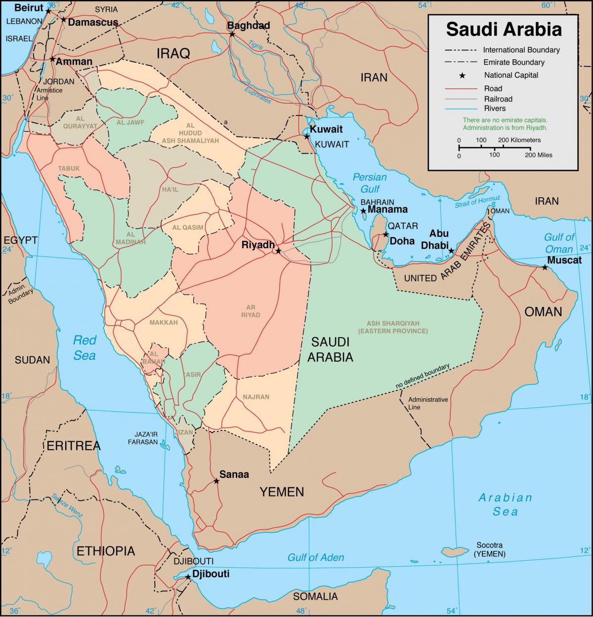 Kat jeyografik nan Arabi Saoudit pwovens