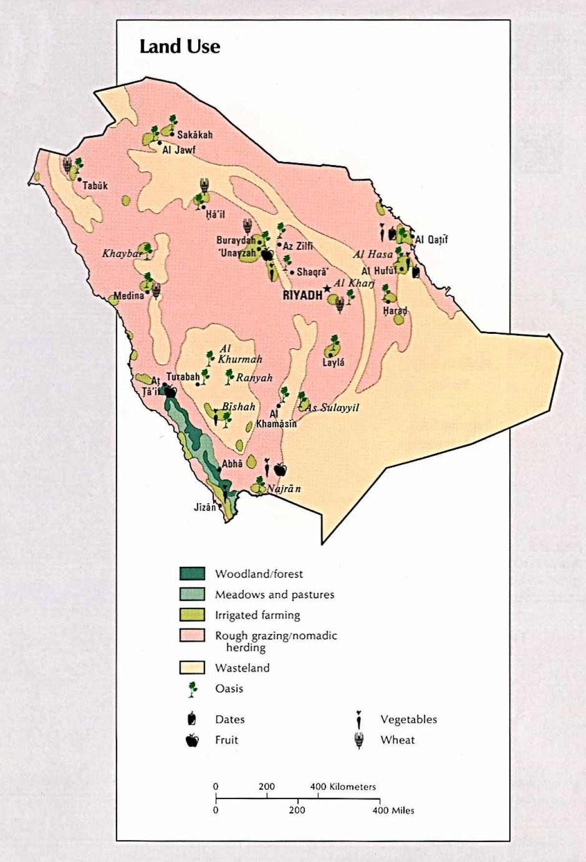 Kat jeyografik nan Arabi Saoudit resous natirèl