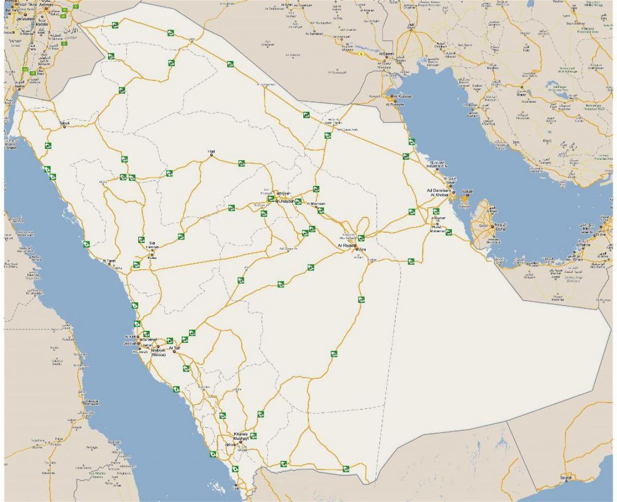 Kat jeyografik nan detay Arabi Saoudit