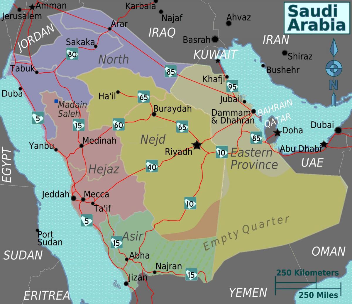 Kat jeyografik nan turaif Arabi Saoudit