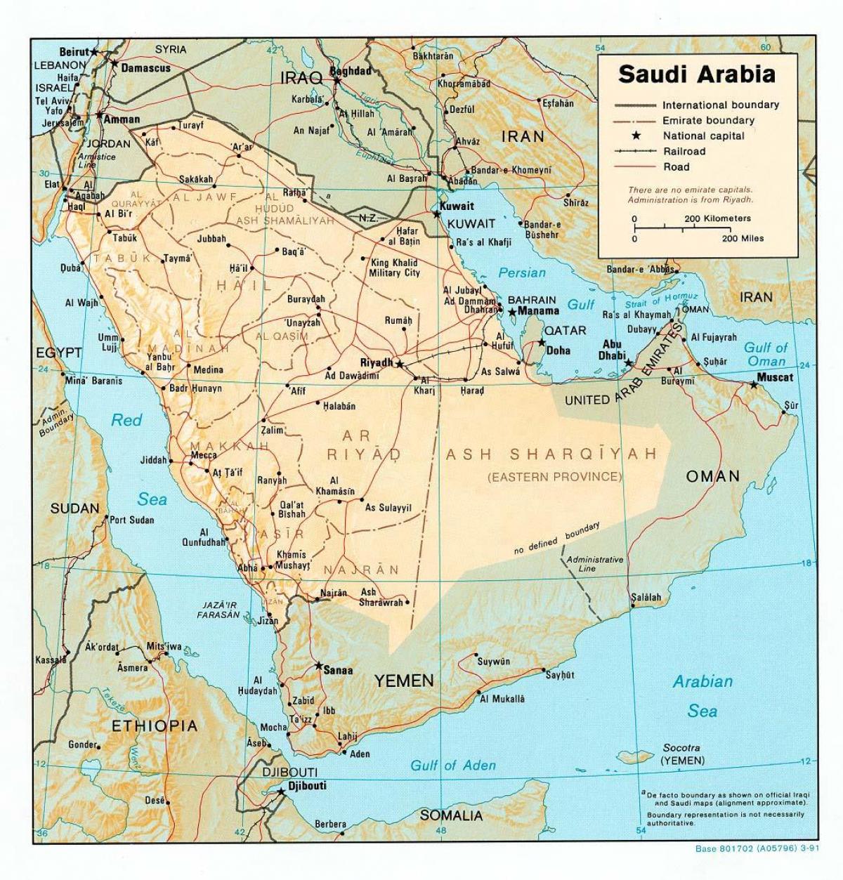 Arabi Saoudit kat jeyografik hd