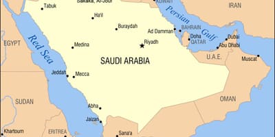 Al jouf kat jeyografik nan Arabi Saoudit