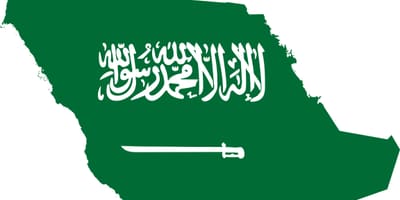 Arabi Saoudit kat jeyografik drapo
