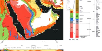 Jewolojik kat jeyografik nan Arabi Saoudit