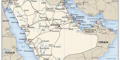 Kat jeyografik nan Arabi Saoudit pò
