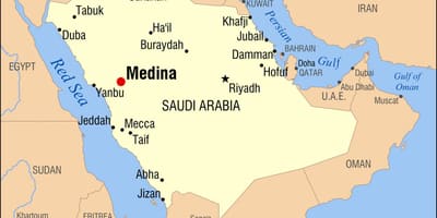 Kat jeyografik nan medina Arabi Saoudit