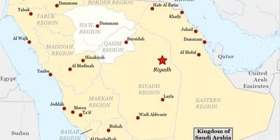 Kat jeyografik nan najran Arabi Saoudit