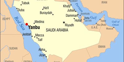 Yanbu KSA kat jeyografik